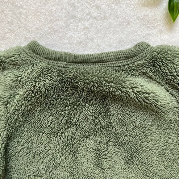 Pekkle 9M Olive Green Dinosaur Fuzzy Sweatshirt VGUC Baby Boy - Picture 11 of 16